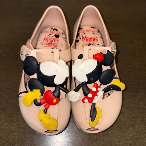 Mini Melissa Mickey & Minnie Jelly Shoes Toddler Girls size 9 - Picture 1 of 11